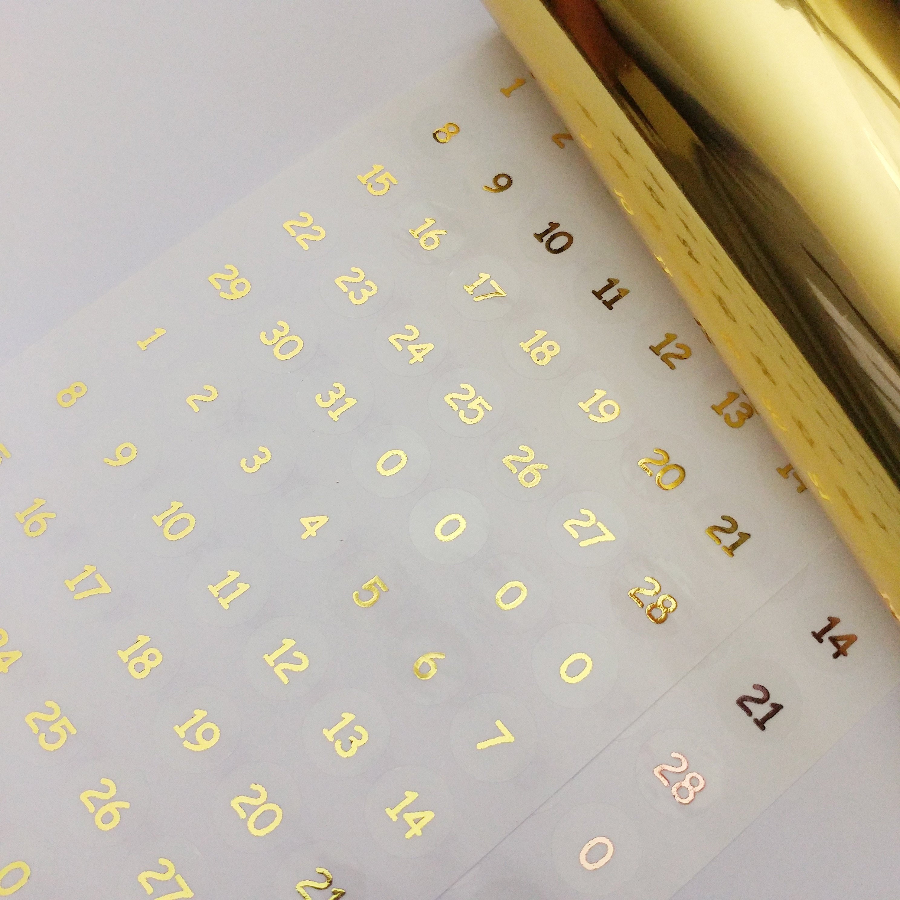 Window Stickers Round Numbers GT007 Foiled Round Number Sticker. Month Sticker, Round Number Sticker ...