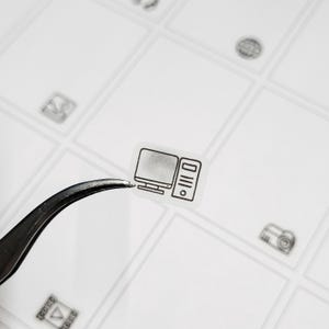 Clear Waterproof Planner sticker. clear computer sticker, pc label, game icon, transparent sticker, clear sticker (L077)