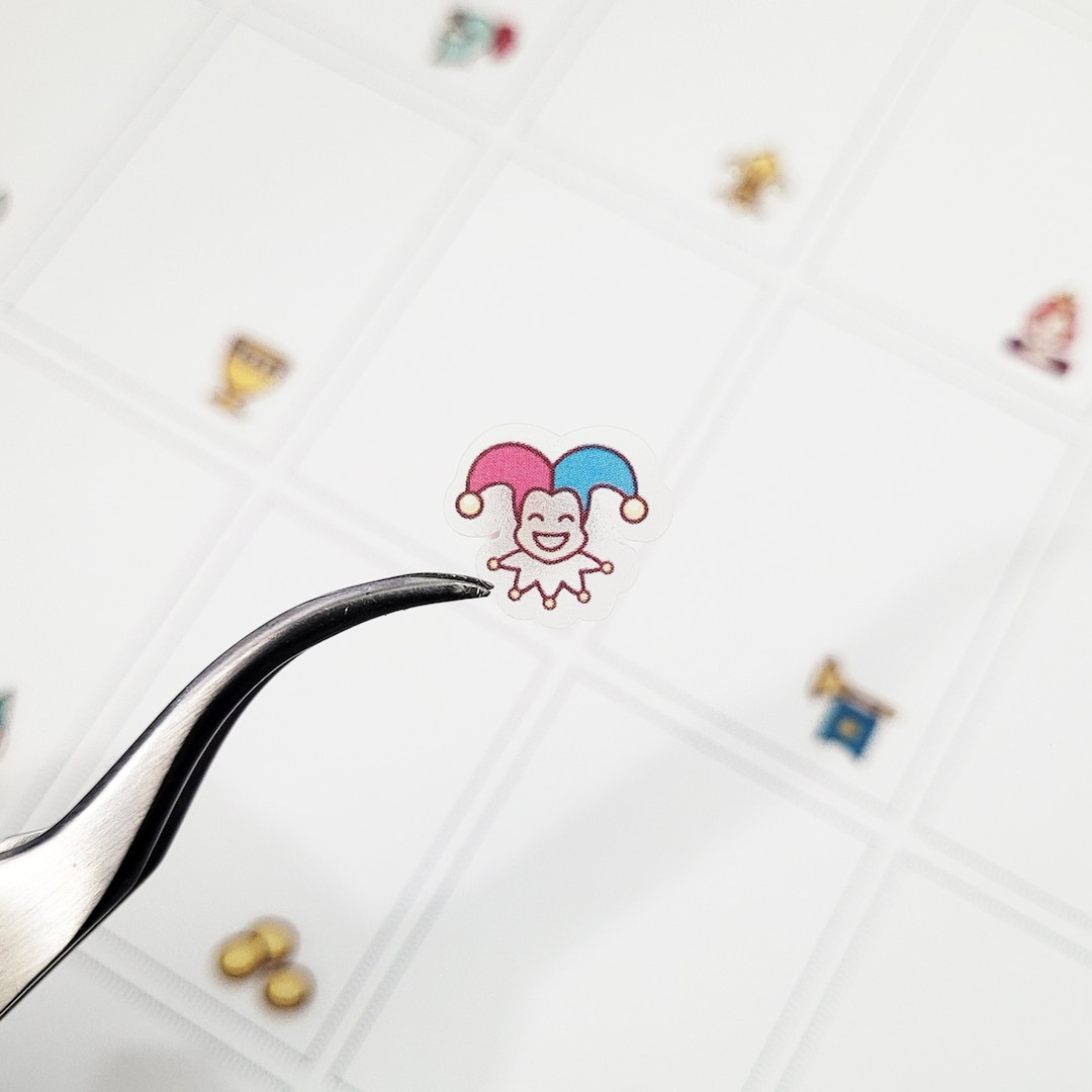C446 Clear Clown Sticker, Game Item Icon, Dungeon and Dragon Stickers ...