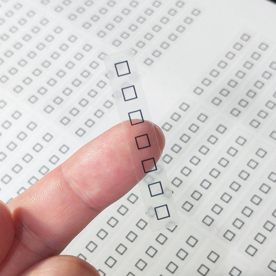 T005 32 Pcs Check Box List Sticker. Check Box Sticker, List Label ...