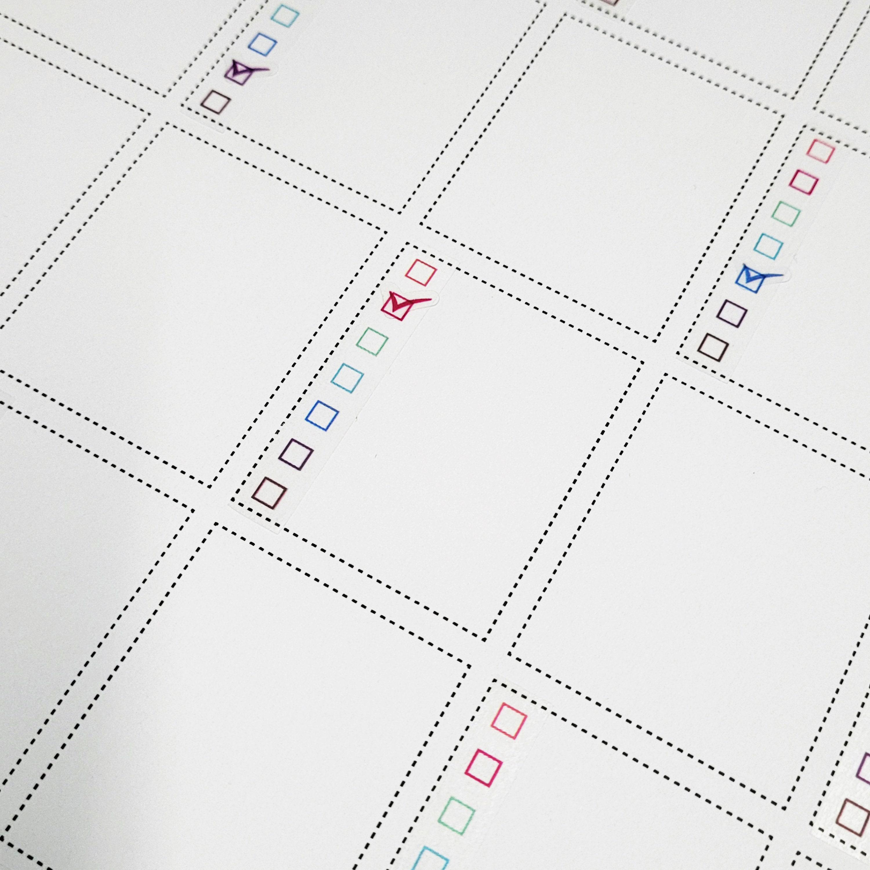 Tcc005 32 Pcs Check Box List Sticker. Check Box Sticker, List Label ...