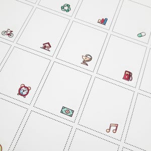 124 pcs round number sticker. month sticker, number label, round number sticker, transparent sticker, clear sticker t006 image 8