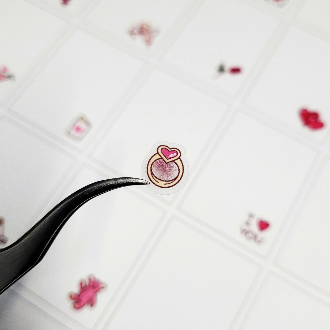 Stickers Răng C427 Clear Ring Sticker, Wedding Ring Icon, Valentine Stickers ...