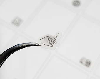 Clear Waterproof Planner sticker. botox sticker, injection label, Cosmetic Surgery icon, transparent sticker, clear sticker (L071)