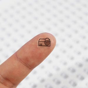 Clear Waterproof Planner label. clear projector sticker, movie label, projector icon, transparent sticker, clear sticker (L015)