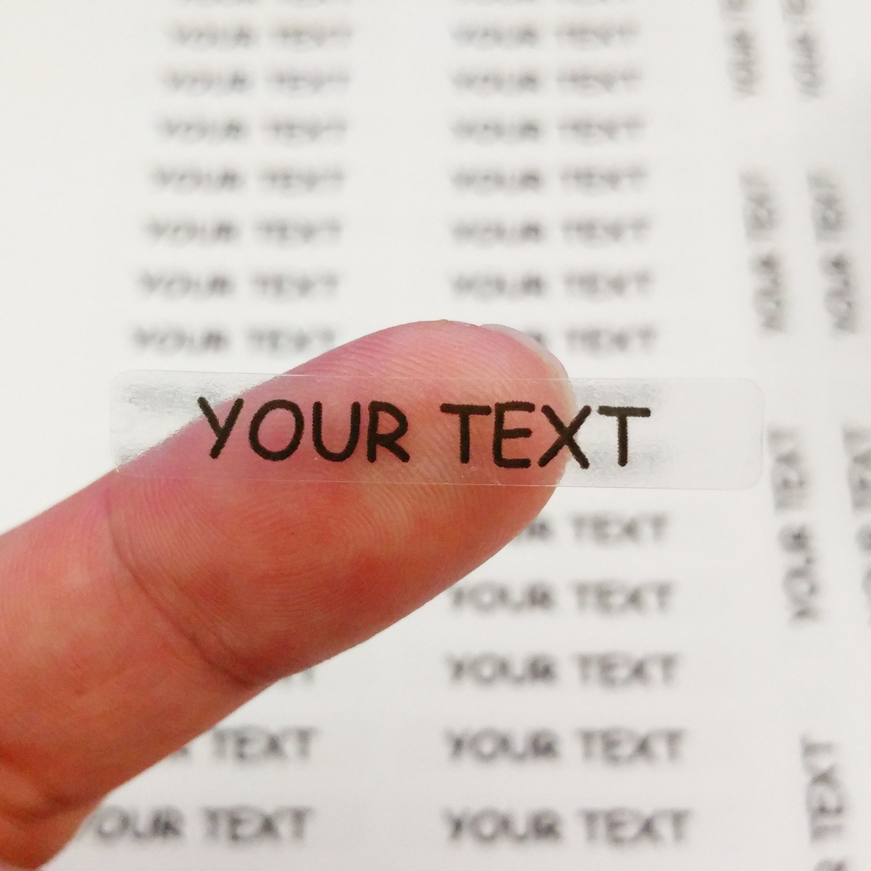 TB028 Clear custom text planner sticker, header sticker, ECLP, Erin c…