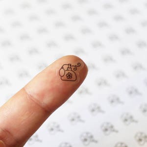 Clear Waterproof Planner label. perfume sticker, incense label, perfume icon, transparent sticker, clear sticker (L037)
