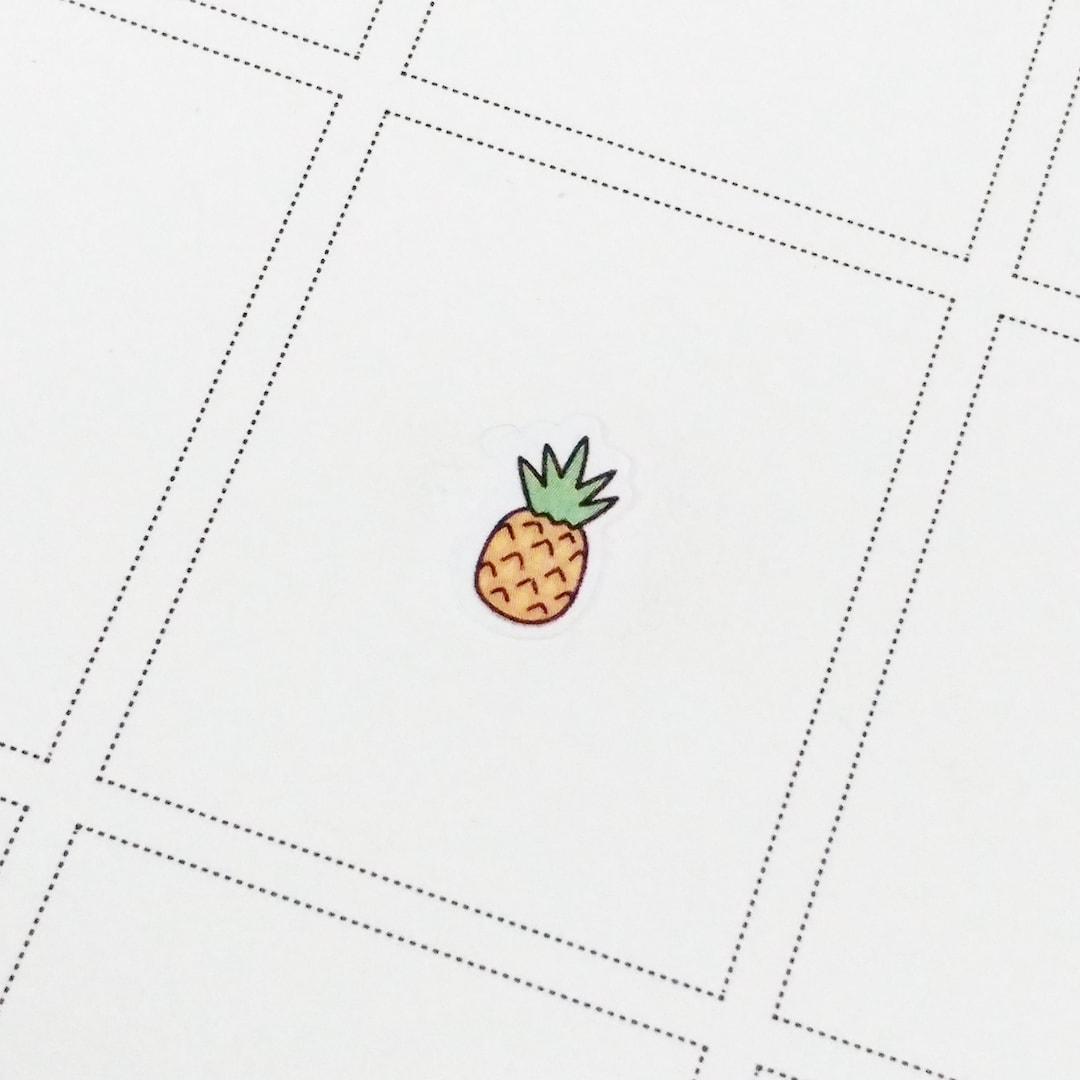 M144 PINEAPPLE Stickers / Vacation Stickers / Daily Life Etsy