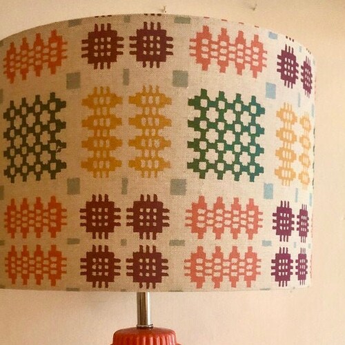 Handmade Welsh Tapestry Blanket Design Lampshade Etsy UK