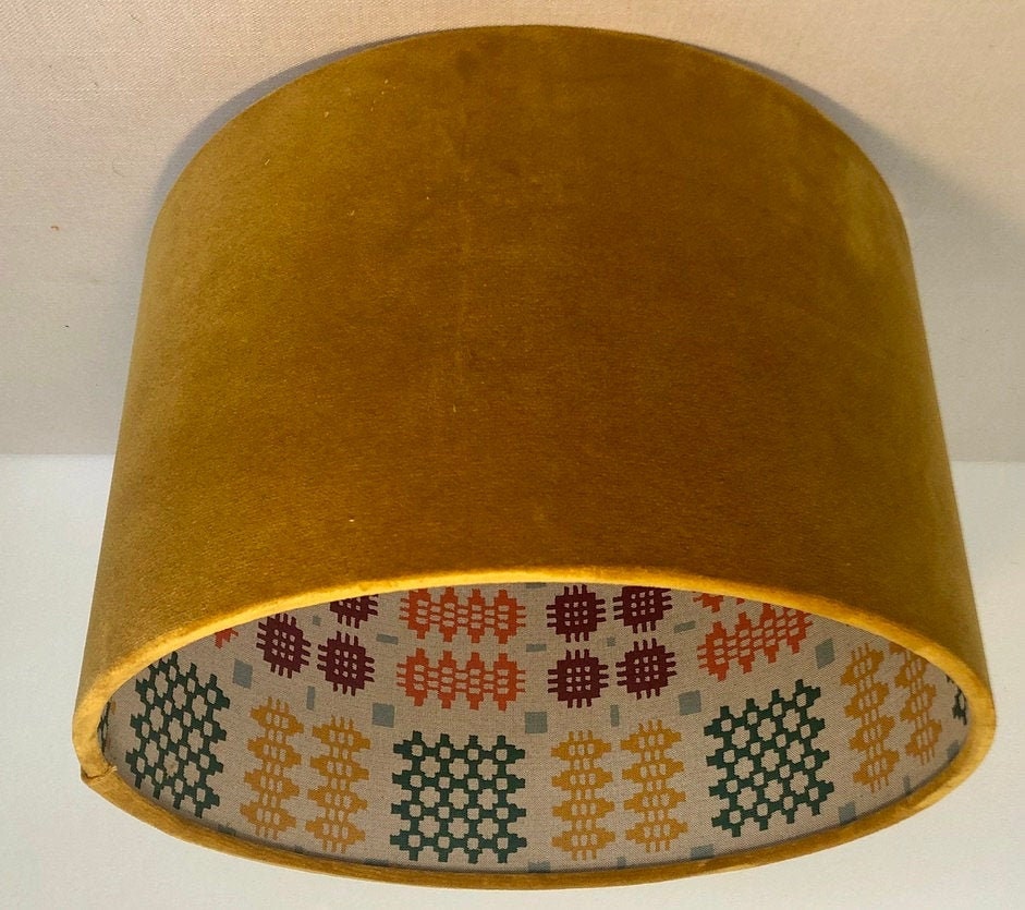 Handmade Welsh Tapestry Blanket Design Lampshade Etsy UK