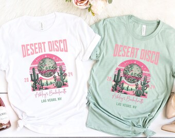 Desert Disco Bach Tour Scottsdale Bachelorette Party Shirts Sedona Scottsdale Las Vegas Custom Bridesmaids Gifts Girls Trip Cactus Tees