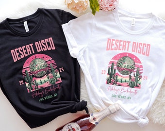 Desert Disco Bach Tour Scottsdale Bachelorette Party Shirts Sedona Scottsdale Las Vegas Custom Bridesmaids Gifts Girls Trip Cactus Tees