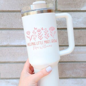 Custom Teacher Tumbler, Personalized Teacher Tumbler with Name, Gift for teacher, Teacher tumbler, Teacher Appreciation Gift, Teacher Cup