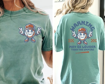 Funny Baseball Shirt, Baseball Comfort Colors, Baseball Shirt for Mom, Baseball Gift, Baseball Fan Tee, Sports Mom tee, Baseball Fan Shirt