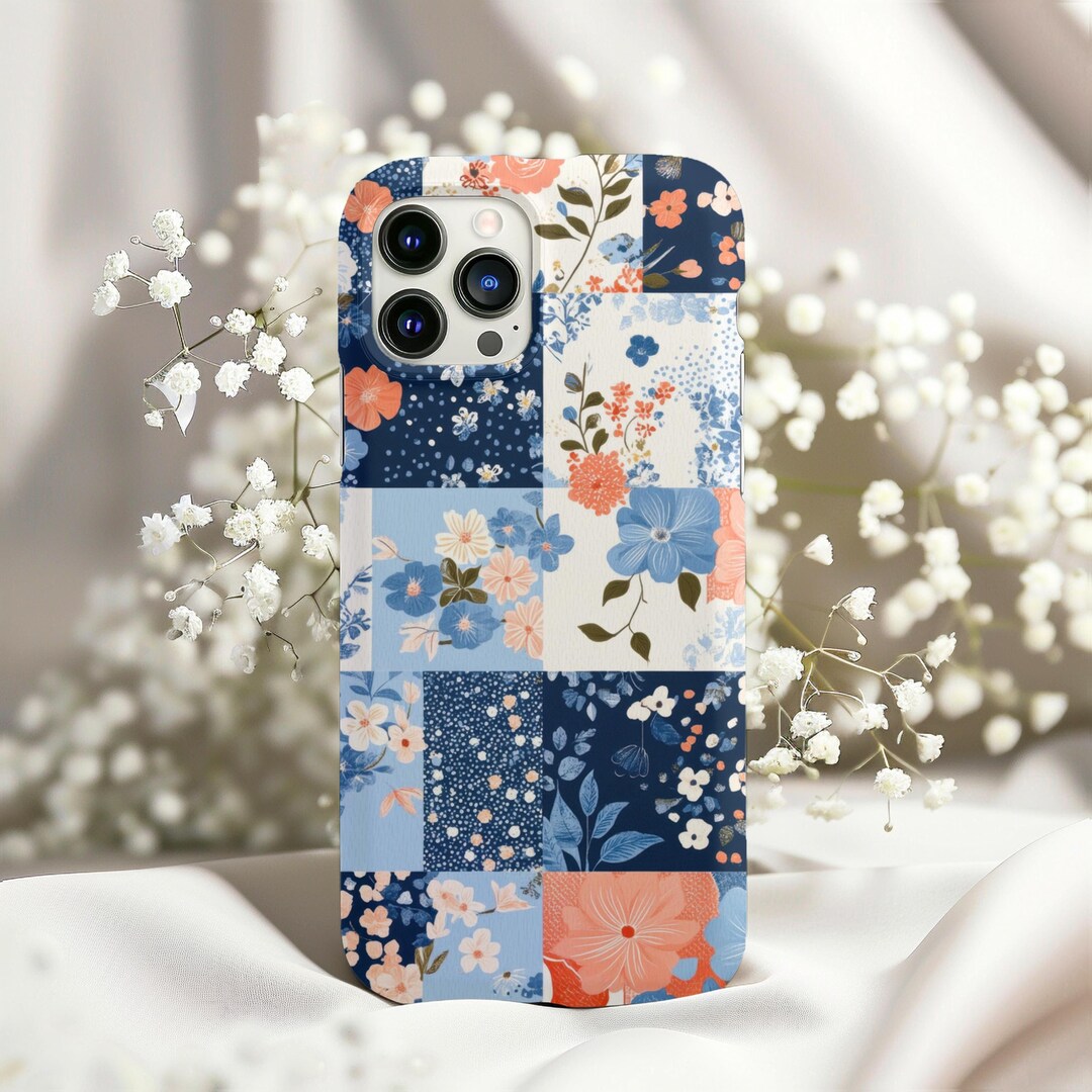 Spring Phone Cases Spring Floral Patchwork iPhone 16 Pro Case 15,14,13,12,11 Flower Phone ...