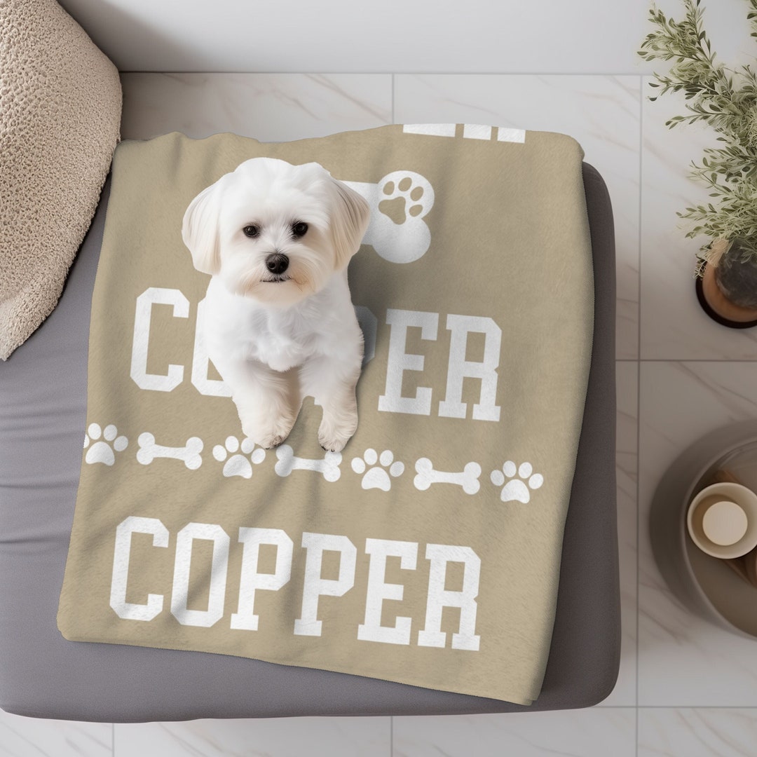Personalized Dog Blanket, Custom Dog Blanket Personalized, Plush Dog