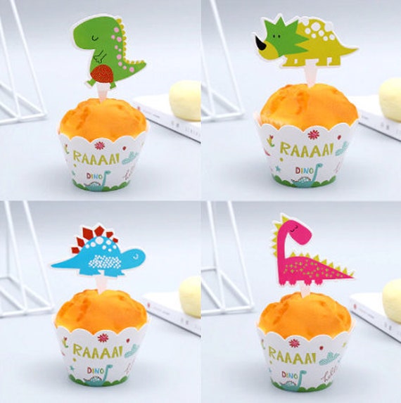 24pcs Baby Shower Happy Birthday Party Cake Topper Kids Boys Etsy