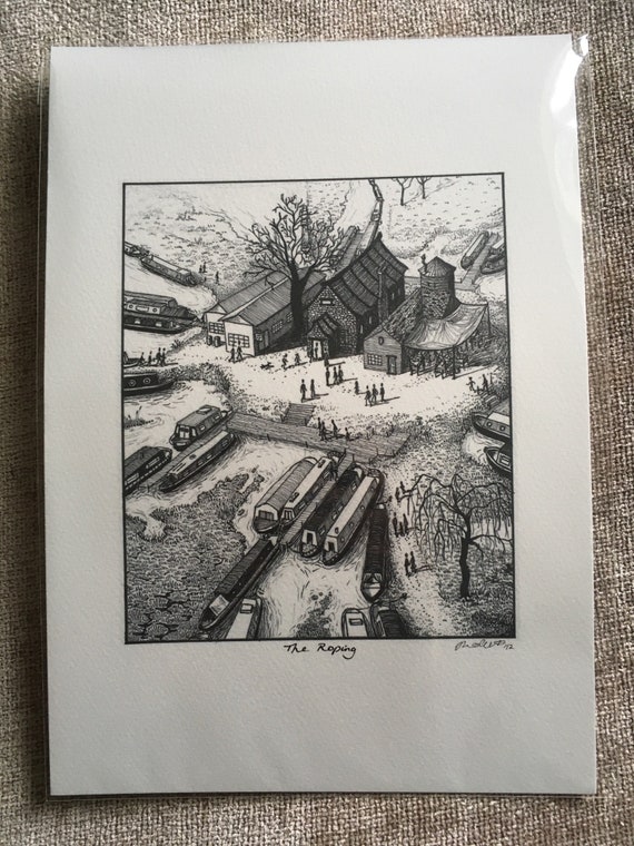 A4 The Roping hand drawn print, artwork inspired by the His Dark Materials  series by Philip Pullman (Northern Lights, Golden Compass)