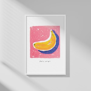 Pop art wall decor fruit art print gift for her home gifts for office decor housewarming gift pop culture wall art trendy moving away gift