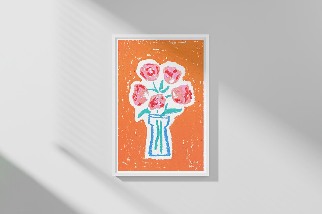 Floral Wall Art Print Home Decor Gifts for Her Etsy