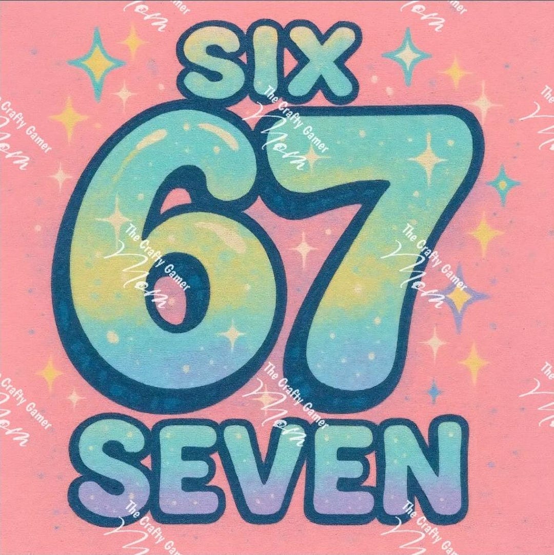Six Seven 67 - Digital Graphic Print Sublimation - 4000x4000 PNG ...