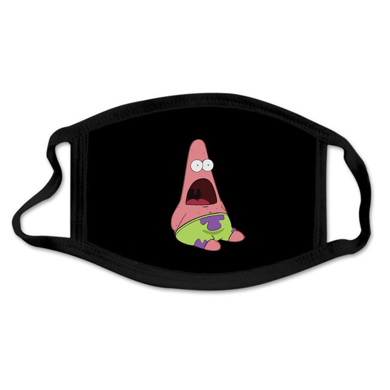 Patrick Star Face Mask Spongebob Squarepants Face Mask Etsy