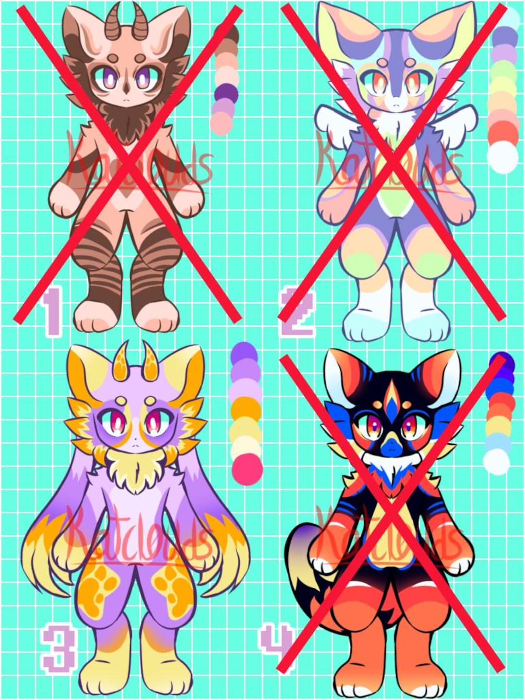 Adoptable Furry Kemono Batch (LAST ONE) Etsy