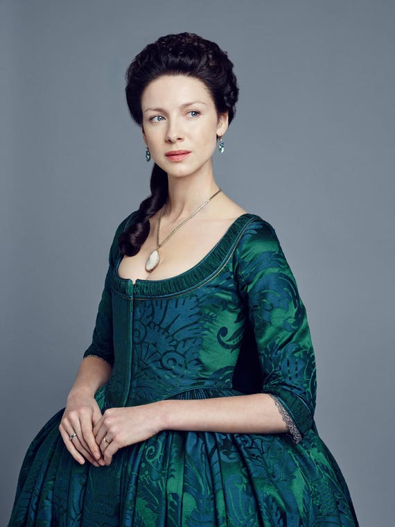 outlander claire fraser temporada 2 traje verde por encargo | etsy