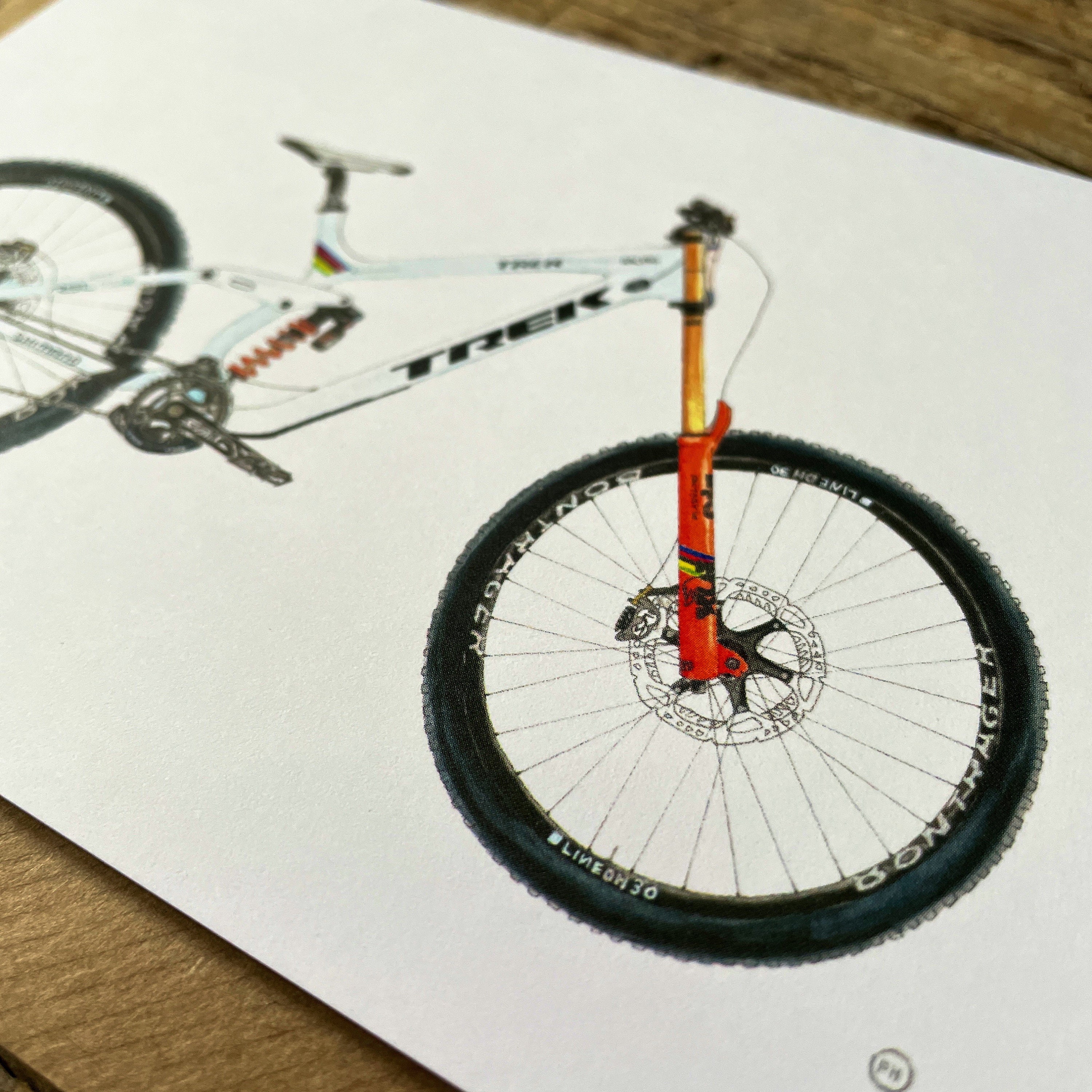 Carta ciclistica, Rachel Atherton, Trek Session, Carta mountain