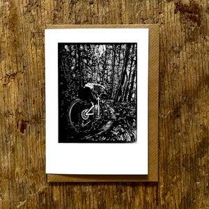 MTB Trail Card, Mountain Bike Card, cycling card, MTB