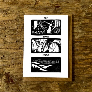 South Downs way, Cycling Card, Mountain Bike Card,
