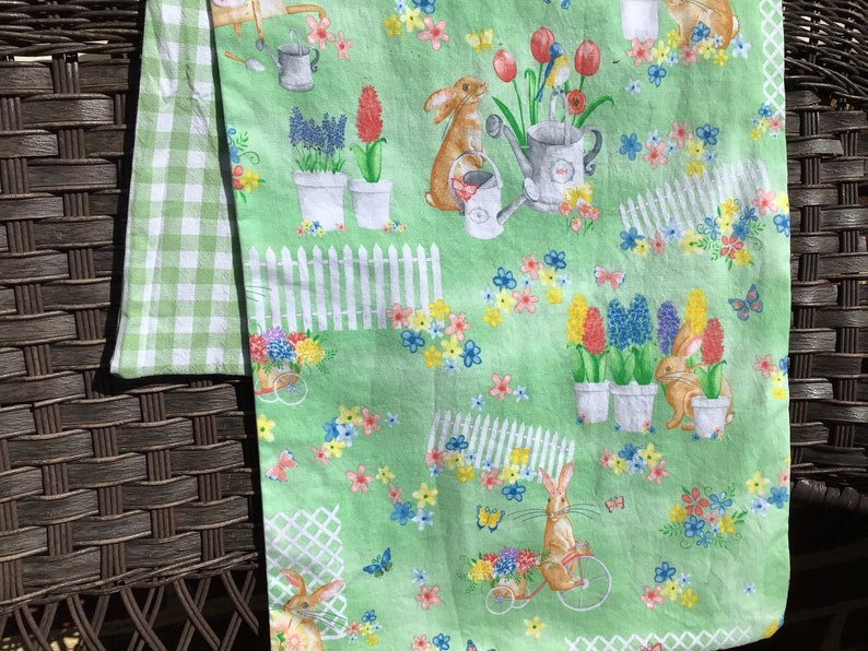 Easter Table Runner Spring Table Runnerenglish Rustic Etsy