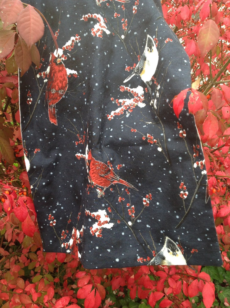 Navy blue Christmas table runner navy blue Christmas cardinal Etsy