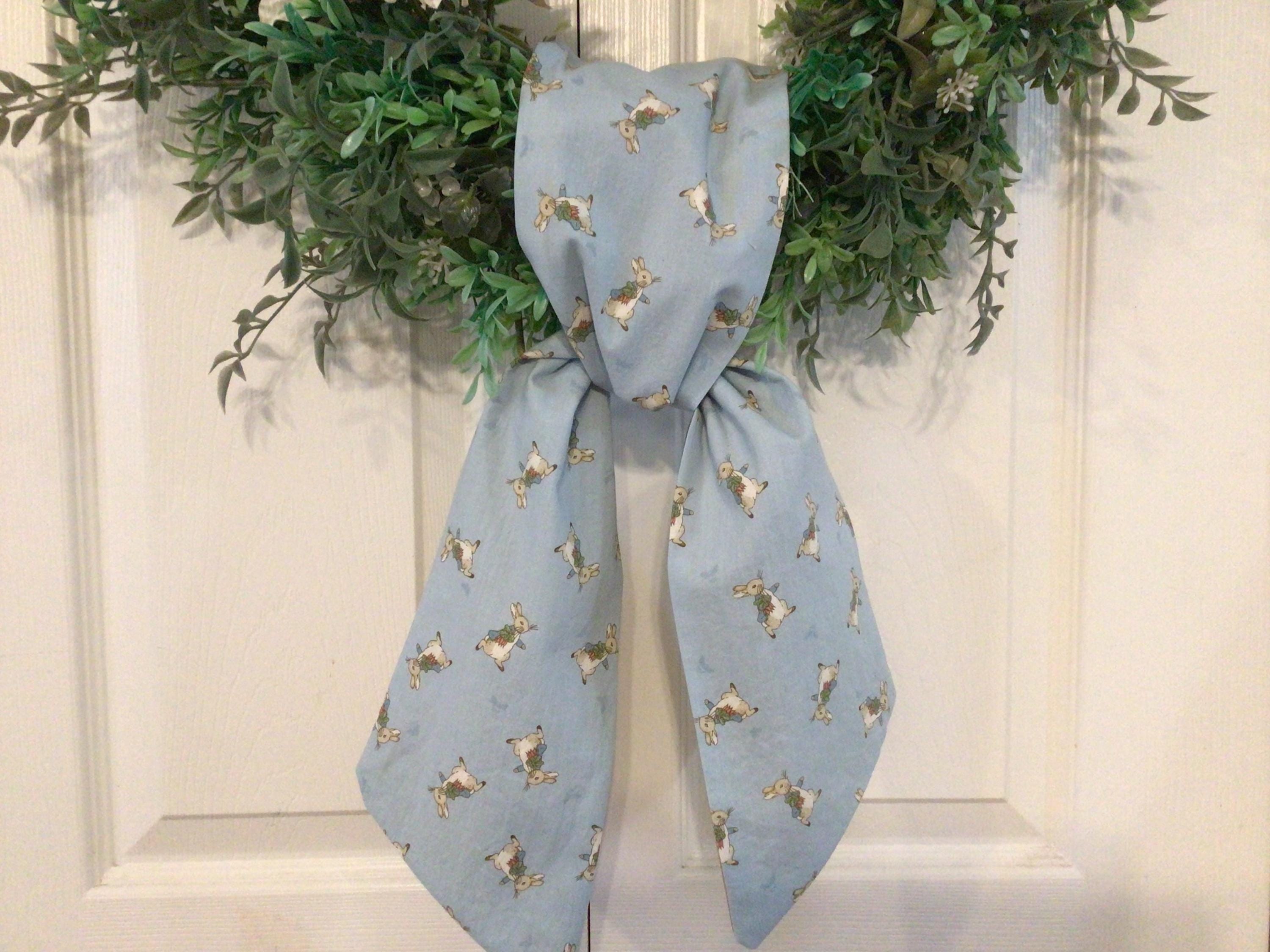 Peter Rabbit Wreath Scarfpeter Rabbit Sash Easter Wreathscarf Spring ...