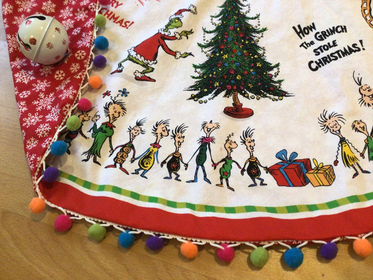 Grinch Christmas Tree Skirt Dr.seuss Christmas Grinch Decor Etsy Canada