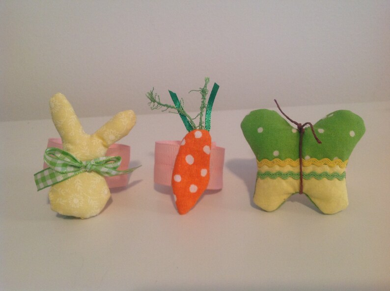 Easter Napkin Rings Easter Bunny Napkin Rings Easter Table Etsy
