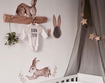 Happy Rabbits Wonderland Wallsticker