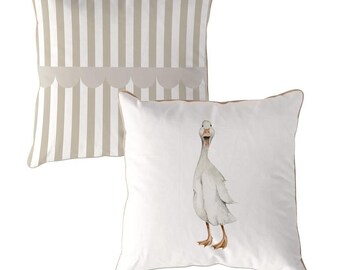 DEKORNIK Duck Stripes Retro Cushion