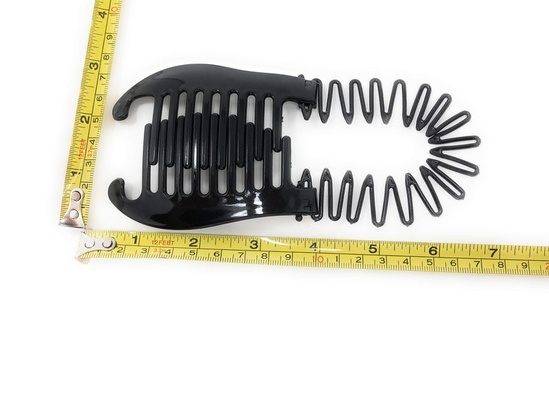 2 PCS Flexible Interlocking Banana Clip Clincher Interlocking Two Side Hair Combblack. Etsy