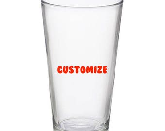 Customized 16 oz Pint Glass