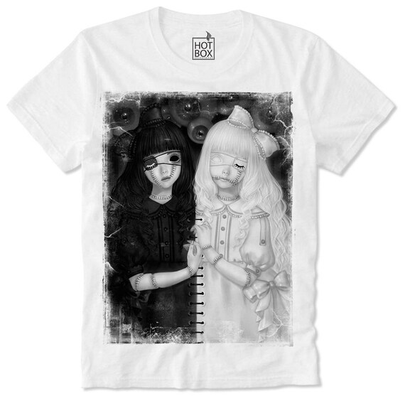 T Shirt Réfrigérateur Goth Gothique Anime Manga Japon Comig Fille Filles Satanique église De Satan Satanisme Anton Lavey