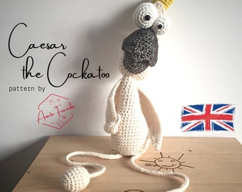 CROCHET PATTERN - Caesar The Cockatoo