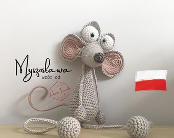 SCHEMAT - Myszosława - Szydełko / Amigurumi