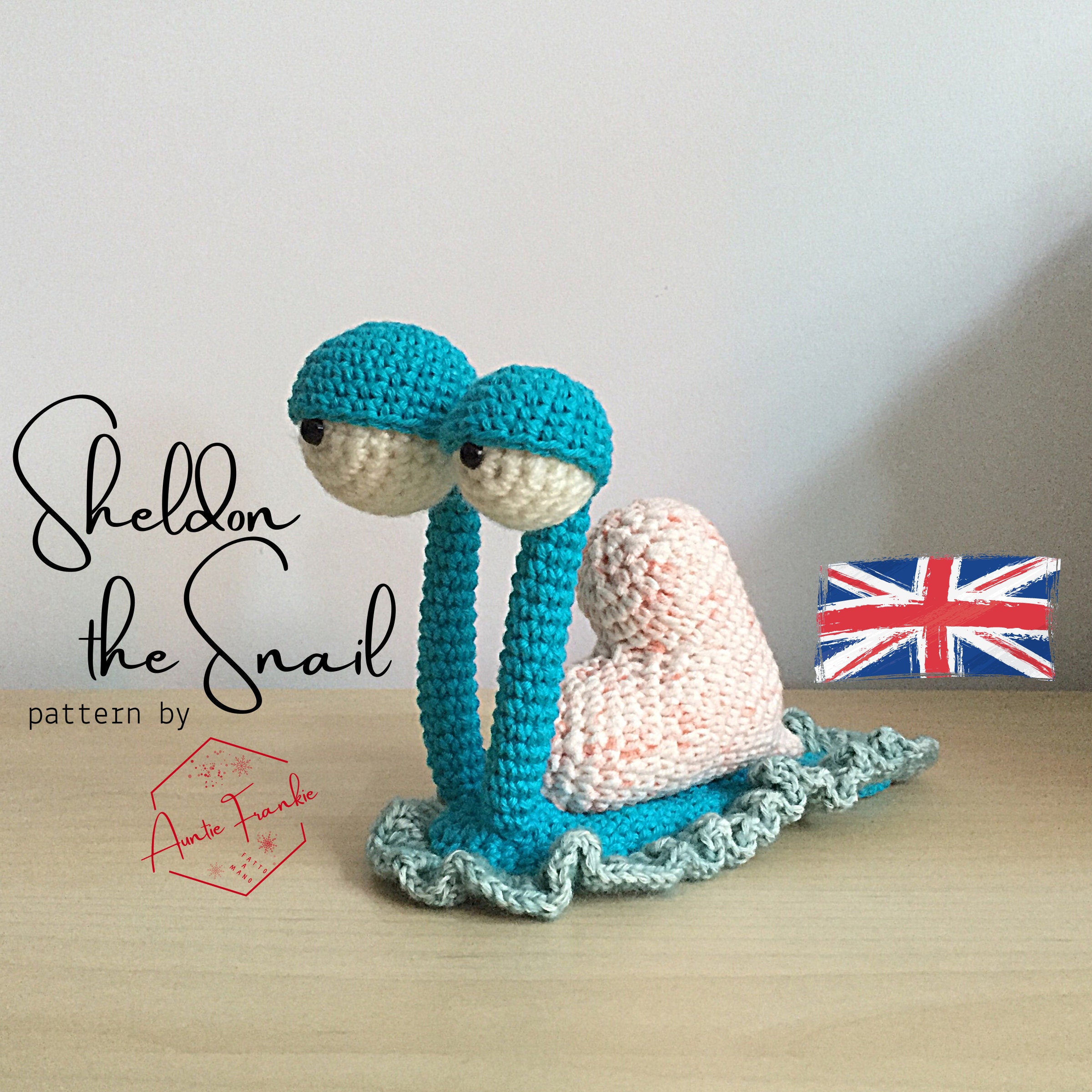 40 Crochet Snails, Slugs, Caterpillars, and Worms Patterns Worth Noticing 38 Crochet Pattern Sheldon the Snail in Love