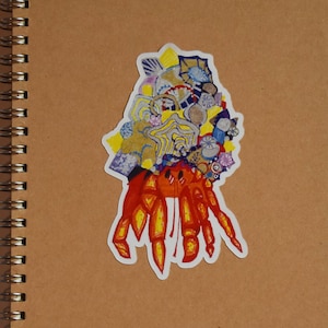 Large Sticker - Crab
