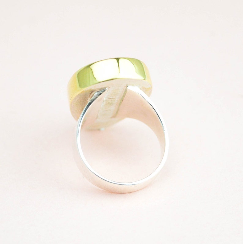 Rainbow Color Ring Ring Artisan Ring For Woman Gift For Her Large Gemstone Ring Teardrop Gemstone Ring Labradorite Statement Ring