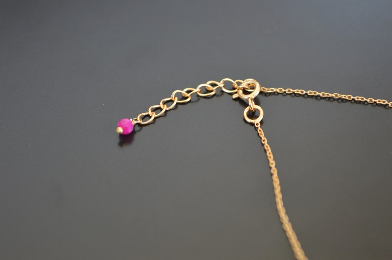 Quartz And Garnet Necklace Rough Stone Necklace Raw Crystal Necklace MInimalist Jewelry Gift For Her Art Deco Pendant