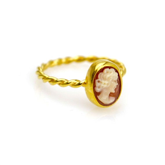 Vintage Cameo Ring Victoriancameo Ring 
