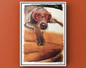 Custom Pet Portrait, Digital Dog or Cat Art (Digital Download)