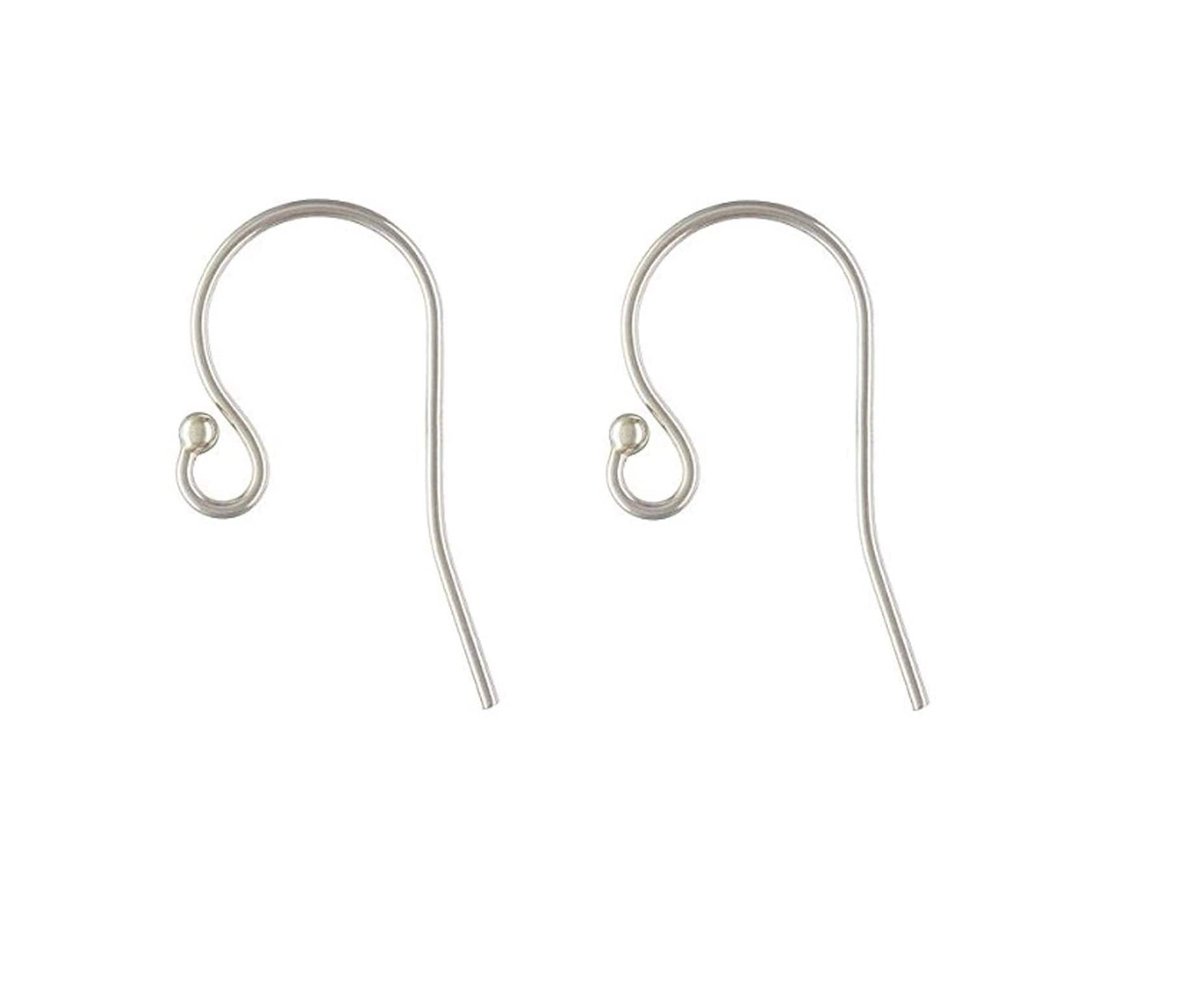 6 Pairs of Sterling Silver Earring Hooks, 925 Silver Ear Wire Hook for  Earring Jewelry Making 